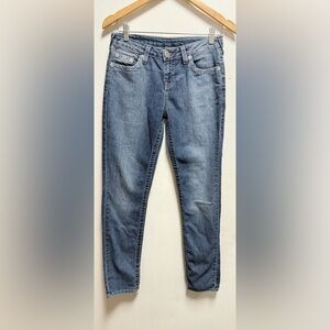True Religion Light Blue Straight Leg Jeans Size 14